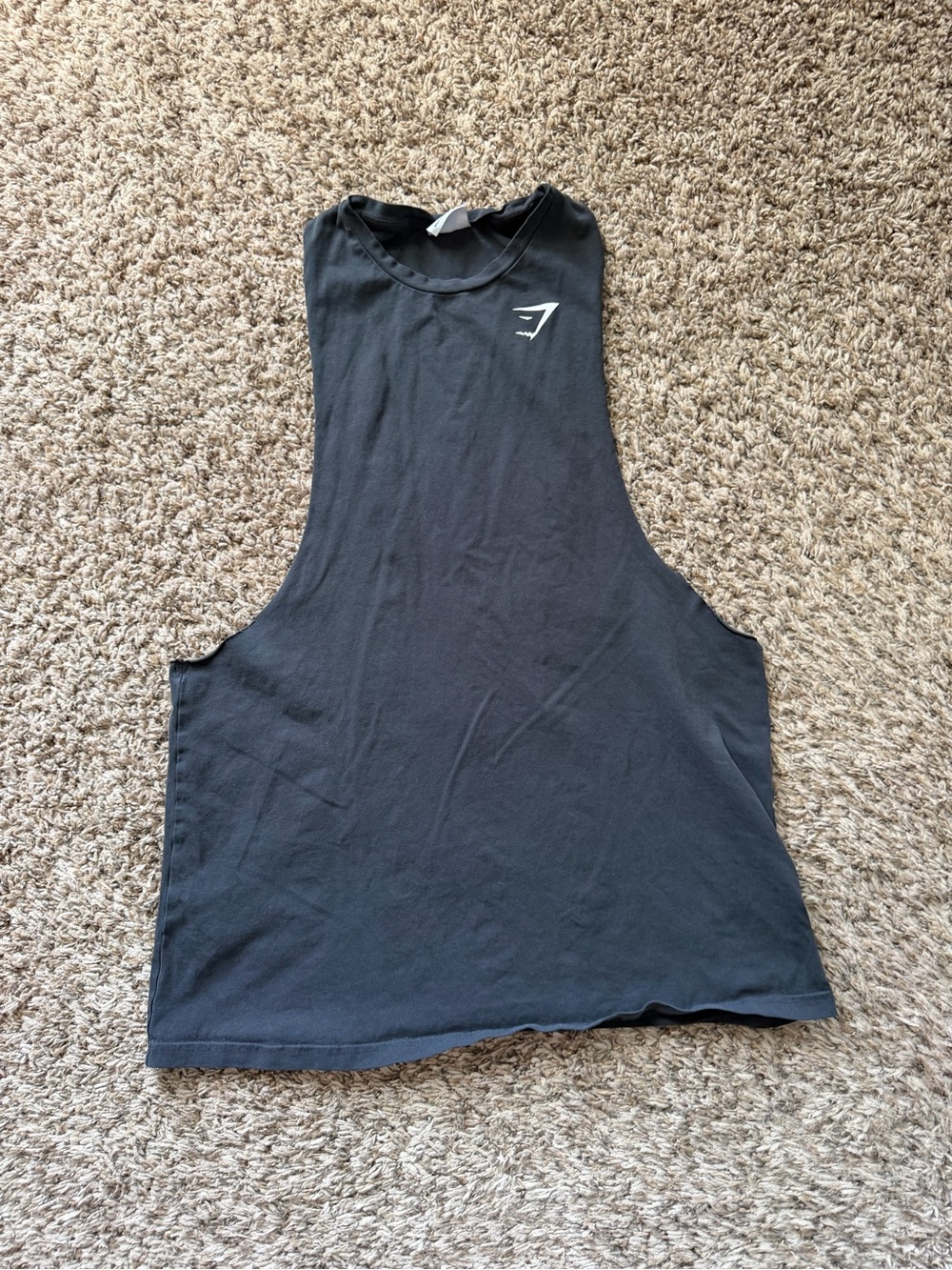 Gymshark Black Drop Armhole Tank Top - Men’s Size Medium